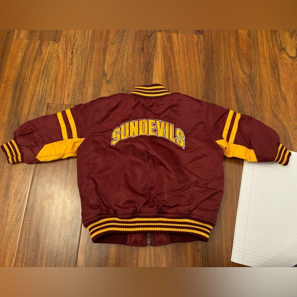 Arizona State Sundevils vintage rare embroidered bomber jacket maroon/gold